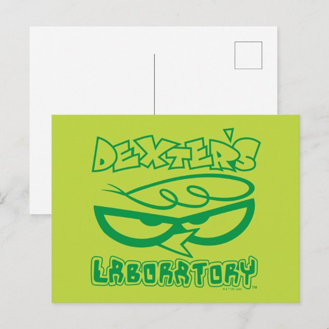 Cartão Postal Dexter's Laboratory Face Logo (Frente/Verso)