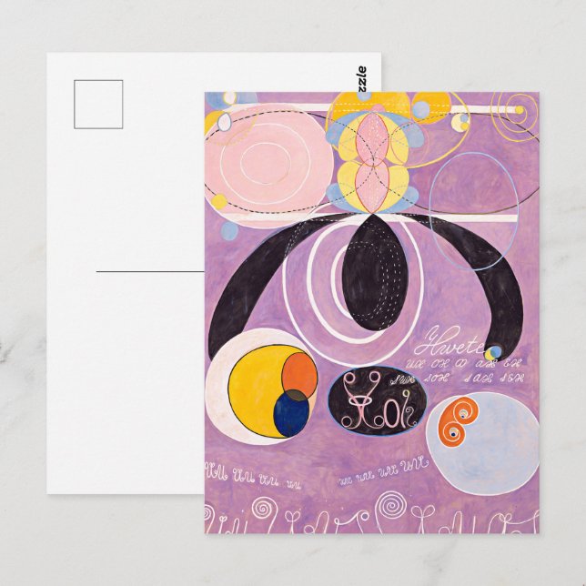 Cartão Postal Dez Maiores, 6, Adulthood | Hilma af Klint | (Frente/Verso)