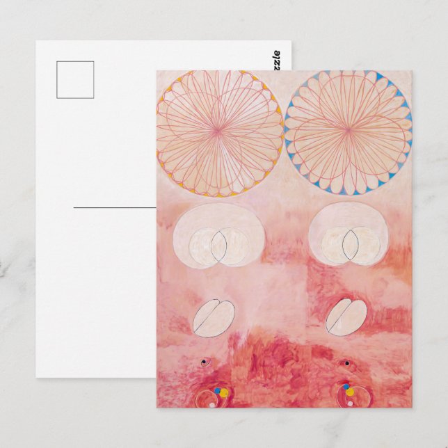 Cartão Postal Dez Maiores, 9, Idade Antiga | Hilma af Klint | (Frente/Verso)
