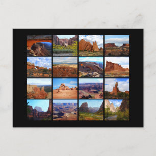 Cartão Postal Dezesseis ícones da paisagem de Utah