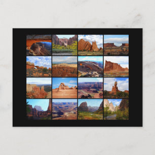 Cartão Postal Dezesseis ícones da paisagem de Utah