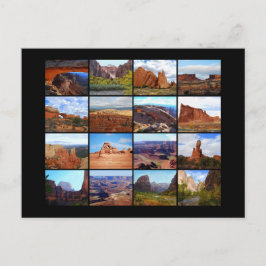 Cartão Postal Dezesseis ícones da paisagem de Utah
