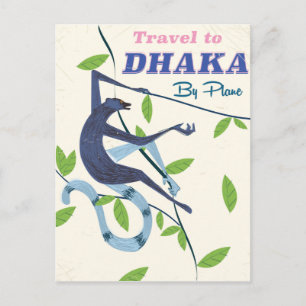 Cartão Postal Dhaka, poster de férias de Bangladesh.