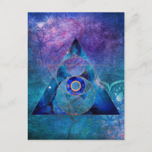 Cartão Postal Dharma Sacred Geometry Galaxy
