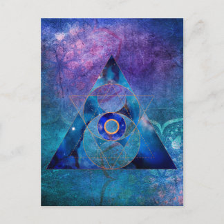 Cartão Postal Dharma Sacred Geometry Galaxy
