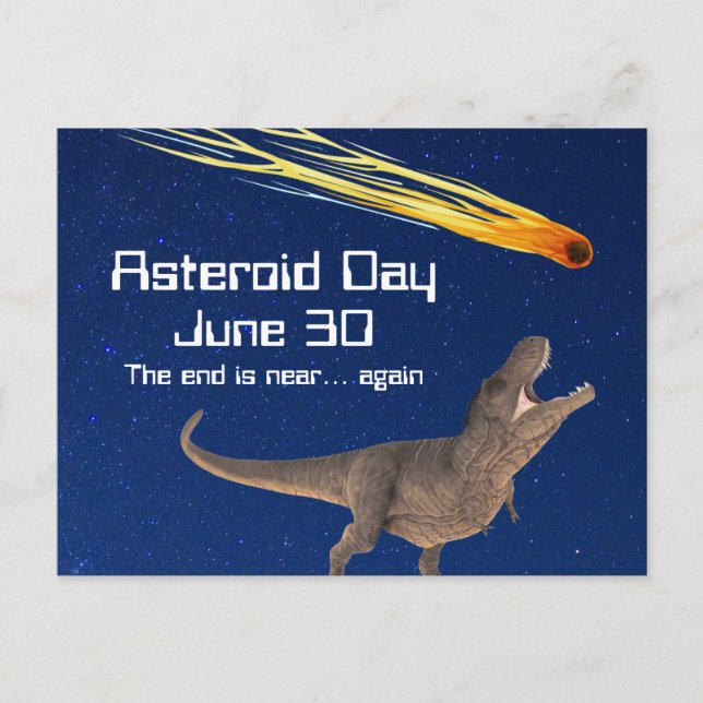 Cartão Postal Dia Asteroide 30 de junho (Frente)