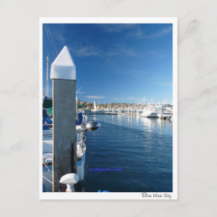 Cartão Postal Dia azul