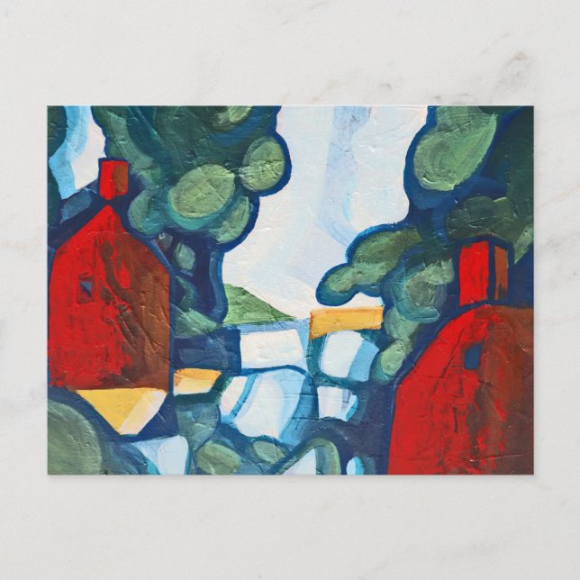 Cartão Postal Dia Azul  (Frente)