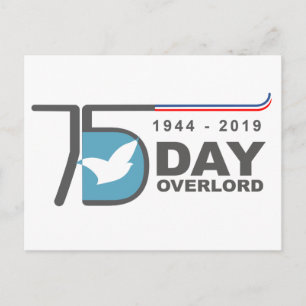 Cartão Postal Dia D Overlord Normandia 1944-2019