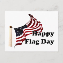 Cartão Postal Dia da Bandeira dos Estados Unidos