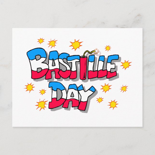 Cartão Postal Dia da Bastilha (Frente)