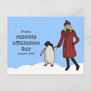 Cartão Postal Dia da Consciência do Pinguim, cartão-postal