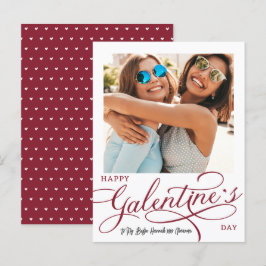Cartão Postal Dia da Foto Moderna de Galentine