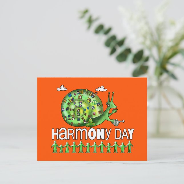 Cartão Postal Dia da Harmonia Austrália  (Em pé/Frente)