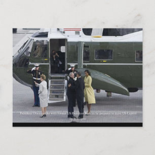 Cartão Postal Dia da Inauguração em Fotos Bush Saindo de Washing