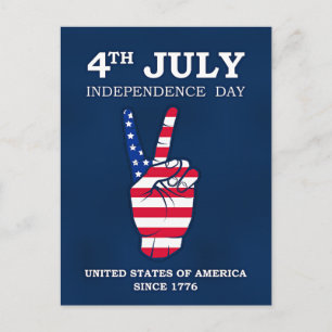 Cartão Postal Dia da Independência, 4 de Julho,