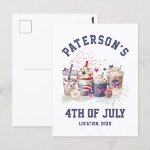 Cartão Postal Dia da Independência do Partido Sindicato da Famíl