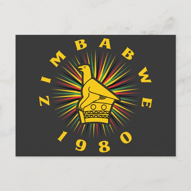 Cartão Postal Dia da Independência do Zimbabué (Frente)