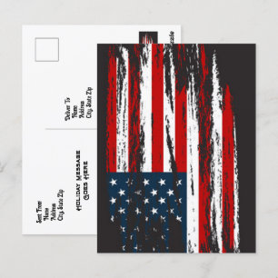 Cartão Postal Dia da Independência dos EUA, 4 de julho