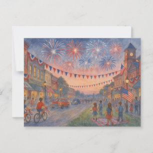Cartão Postal Dia da Independência Feliz de 4 de julho