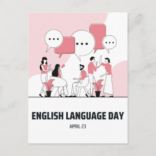Cartão Postal Dia da Língua Inglesa
