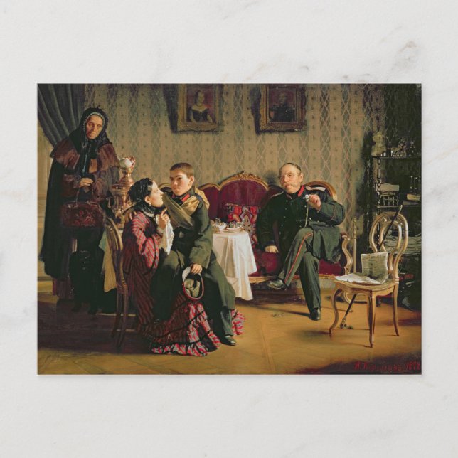 Cartão Postal Dia da Partida, 1872 (Frente)