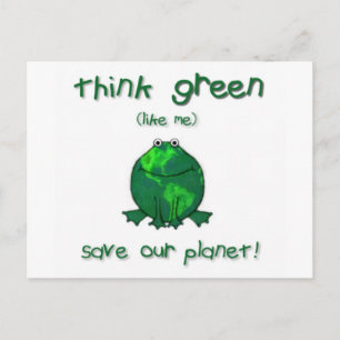 Cartão Postal Dia da Terra Sapo Ambiental