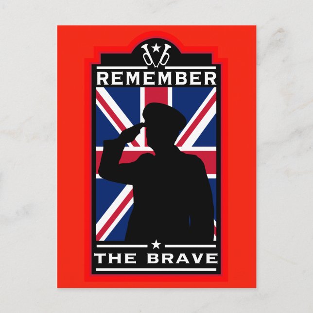 Cartão Postal Dia das Forças Armadas Britânicas (Frente)