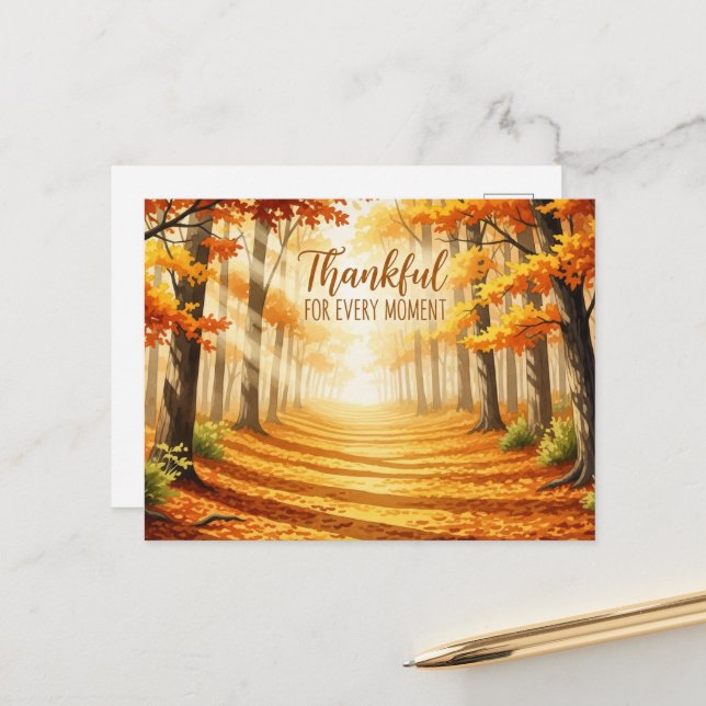 Cartão Postal Dia de Ação de Graças (Frente/Verso In Situ)