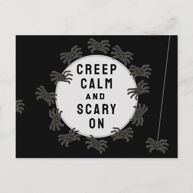 Cartão Postal Dia de as Bruxas engraçado (Frente)