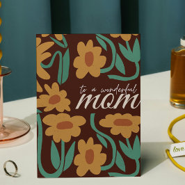 Cartão Postal Dia de as mães castanho