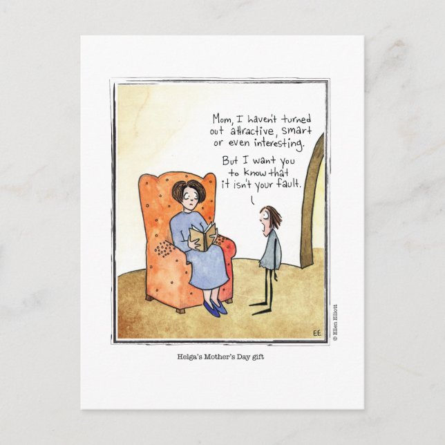 Cartão Postal DIA DE AS MÃES de Ellen Elliott (Frente)