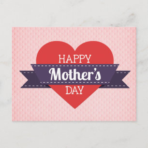 Cartão Postal Dia de as mães Feliz