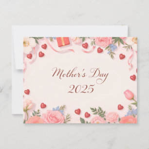 Cartão Postal Dia de as mães Feliz