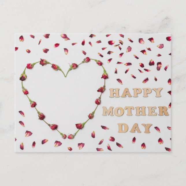 Cartão Postal Dia de as mães Feliz (Frente)
