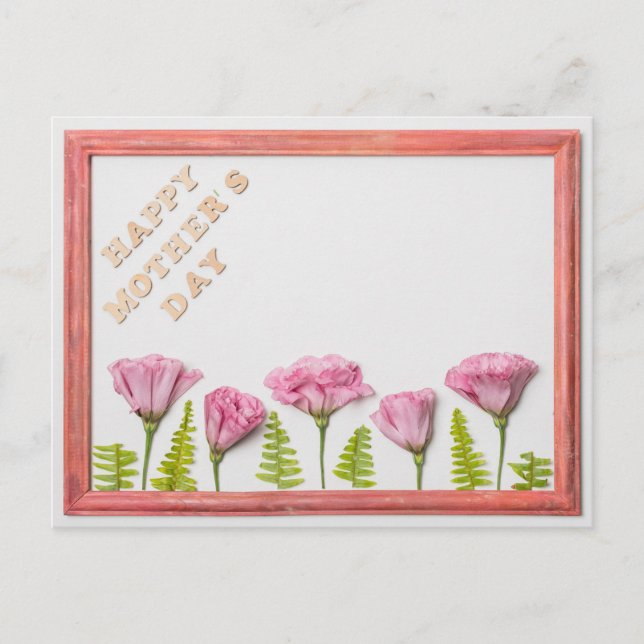 Cartão Postal Dia de as mães Feliz (Frente)