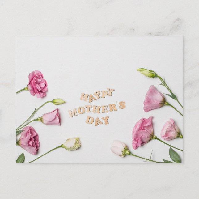 Cartão Postal Dia de as mães Feliz (Frente)