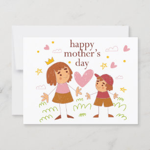 Cartão Postal Dia de as mães Feliz