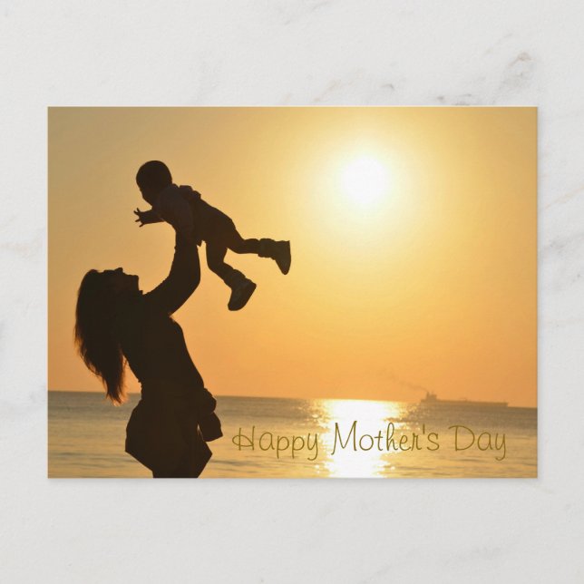 Cartão Postal Dia de as mães Feliz (Frente)