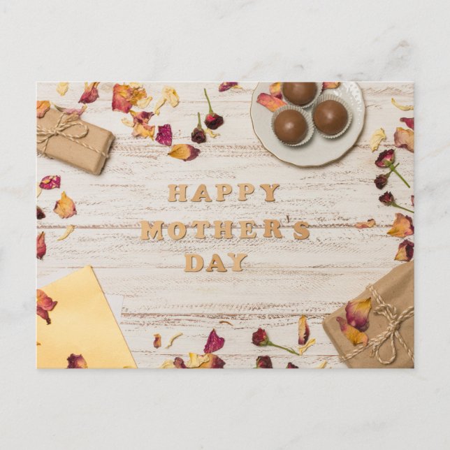 Cartão Postal Dia de as mães Feliz (Frente)