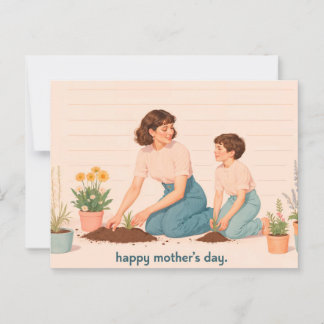 Cartão Postal Dia de as mães Feliz