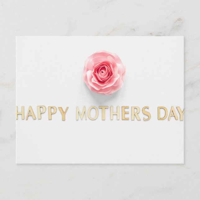 Cartão Postal Dia de as mães Feliz (Frente)