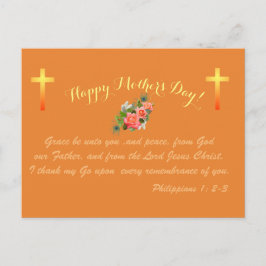 Cartão Postal Dia de as mães Feliz