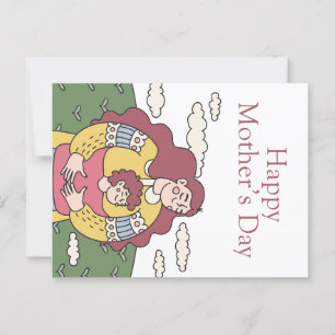 Cartão Postal Dia de as mães Feliz