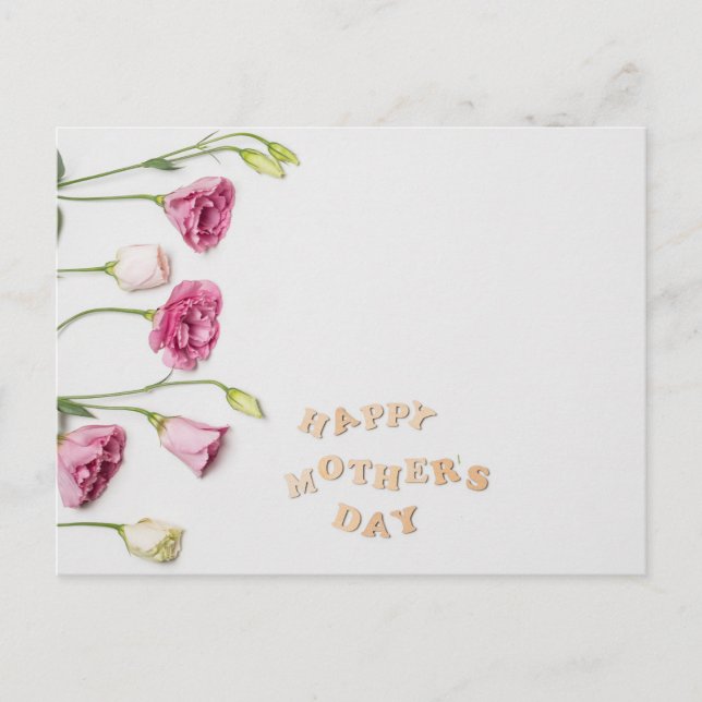 Cartão Postal Dia de as mães Feliz (Frente)