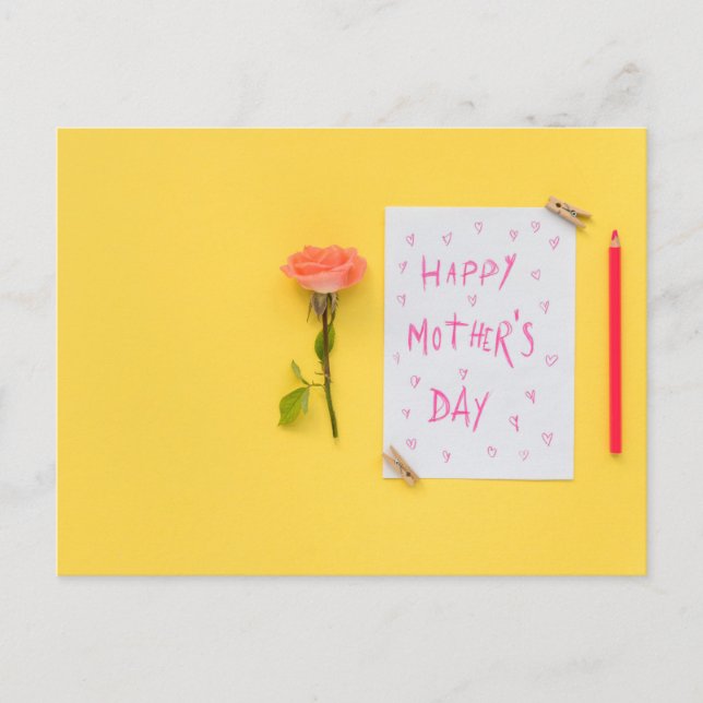 Cartão Postal Dia de as mães Feliz (Frente)