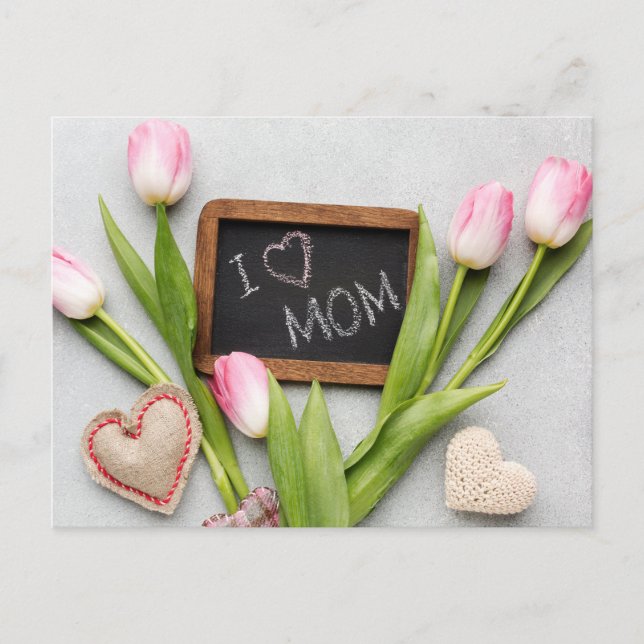 Cartão Postal Dia de as mães Feliz (Frente)