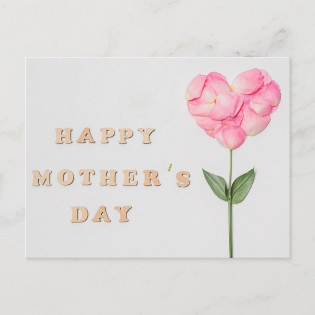 Cartão Postal Dia de as mães Feliz (Frente)