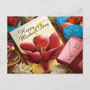 Cartão Postal Dia de as mães Feliz