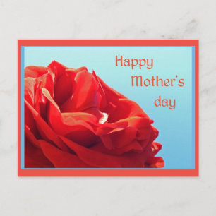 Cartão Postal Dia de as mães feliz - rosa rosa